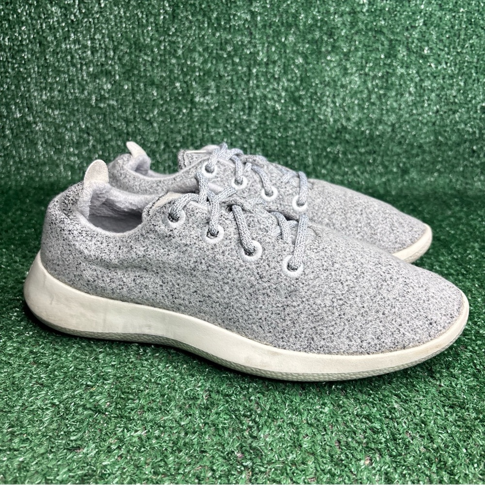 Allbirds WR Wool Runner Gray Lace Up Sneaker Shoes Womens Size 10 Washable